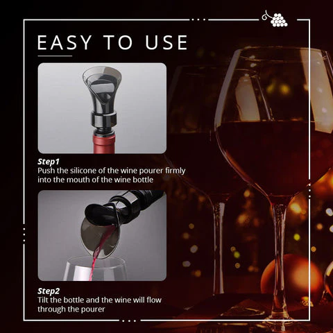 2in1 Wine Stopper Decanter - Image 4