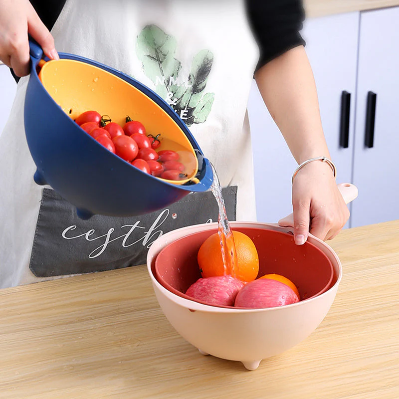 360 Double-layer Rotatable Multifunctional Drain Basket - Image 8