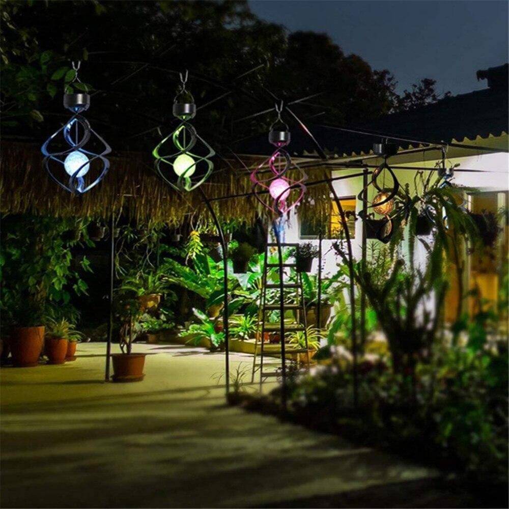 7-Colour Solar Changing LED Wind Chimes Light - Image 3
