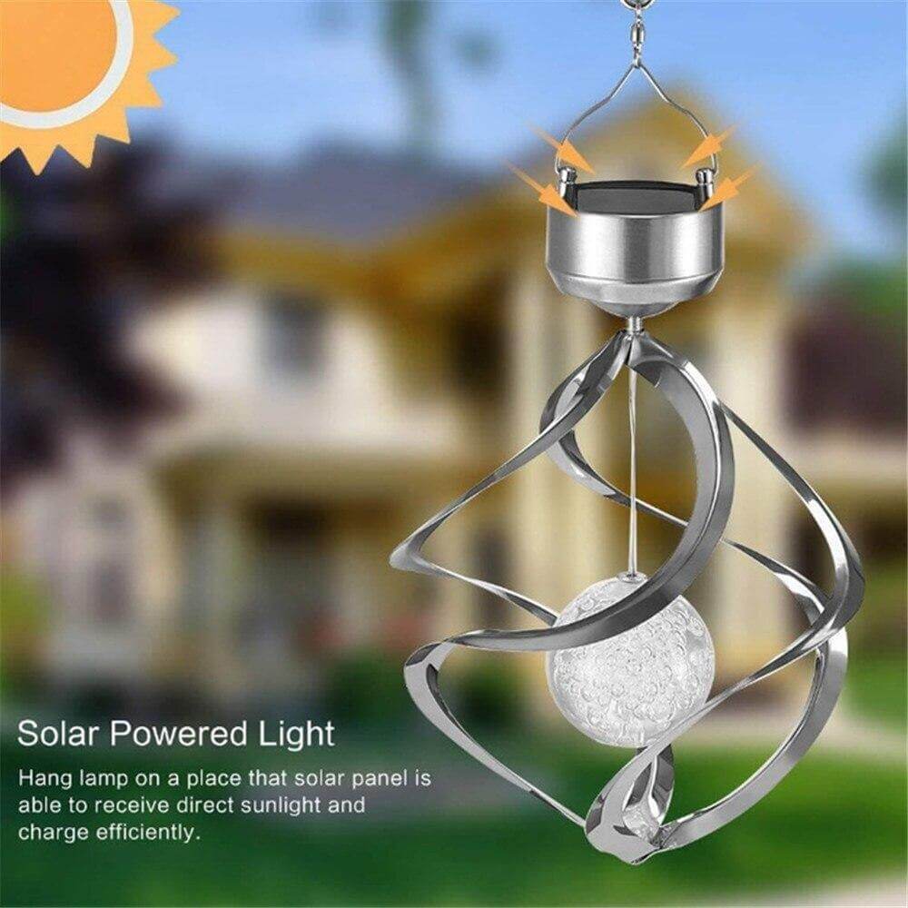 7-Colour Solar Changing LED Wind Chimes Light - Image 4