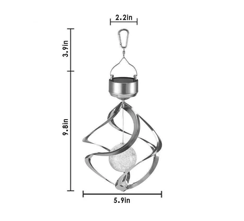 7-Colour Solar Changing LED Wind Chimes Light - Image 6