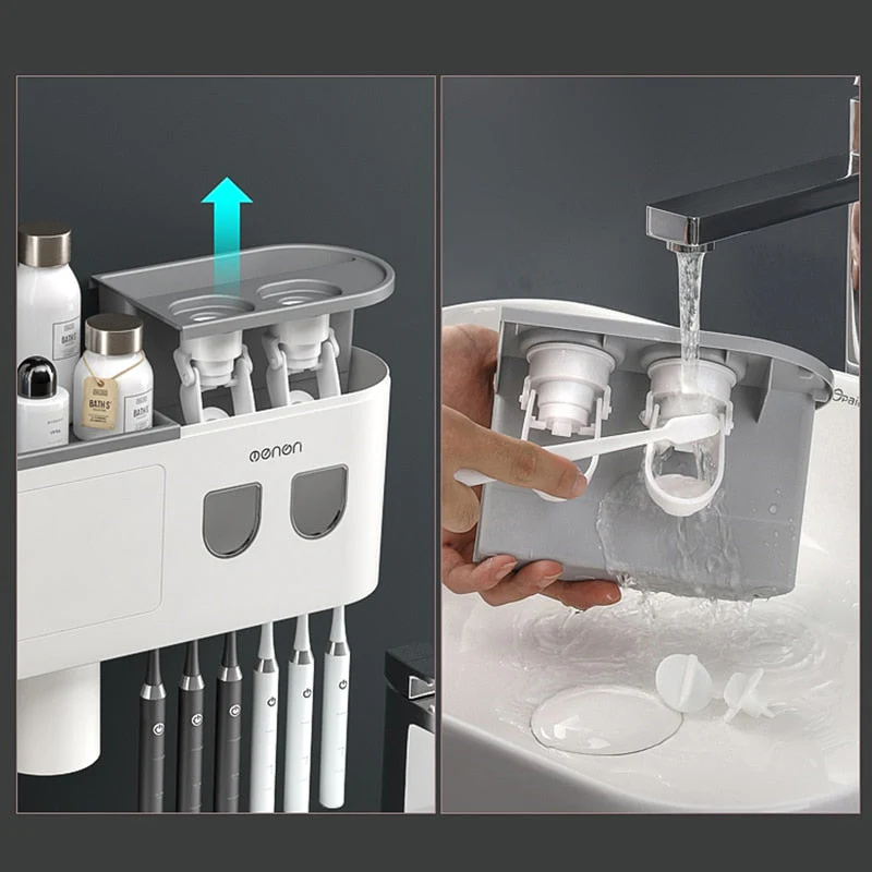 Automatic Toothpaste Squeezer Bathroom Storage Rack - Image 12