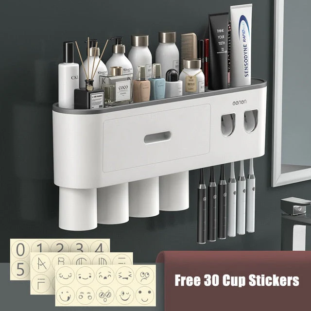 Automatic Toothpaste Squeezer Bathroom Storage Rack - Image 16