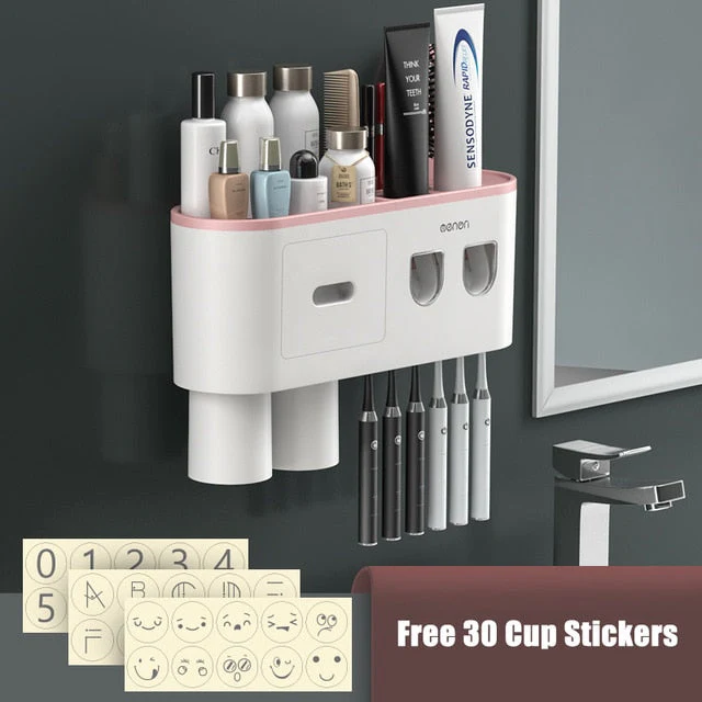 Automatic Toothpaste Squeezer Bathroom Storage Rack - Image 22