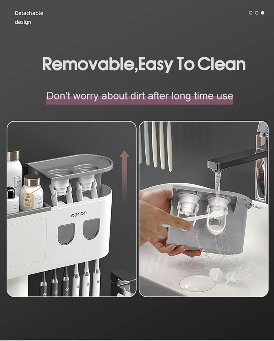 Automatic Toothpaste Squeezer Bathroom Storage Rack - Image 4