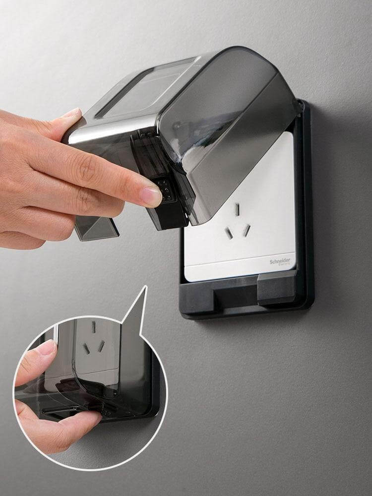 Bathroom Waterproof Large Transparent Socket Protective Box - Image 4