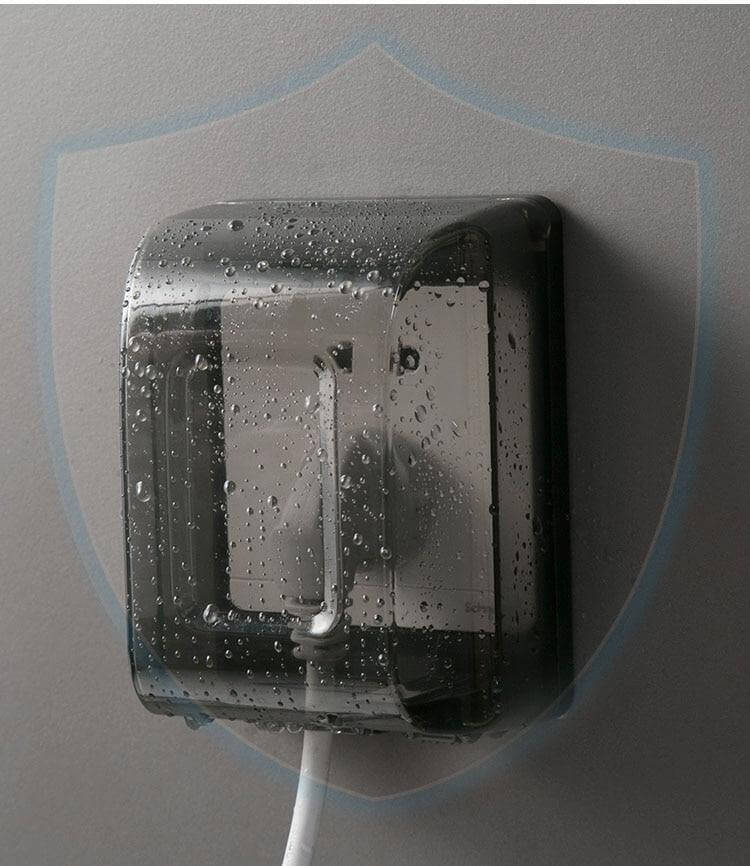 Bathroom Waterproof Large Transparent Socket Protective Box - Image 8