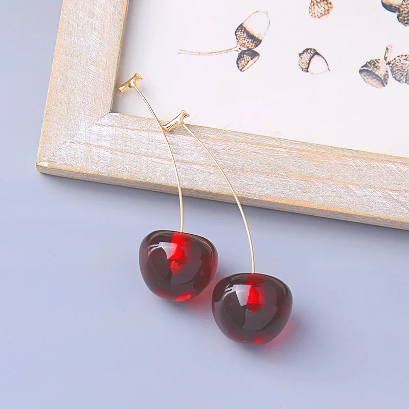 Cherry Fruit European Style Earrings - Image 4