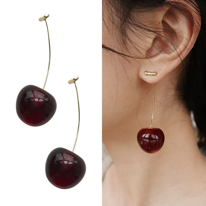 Cherry Fruit European Style Earrings - Image 8