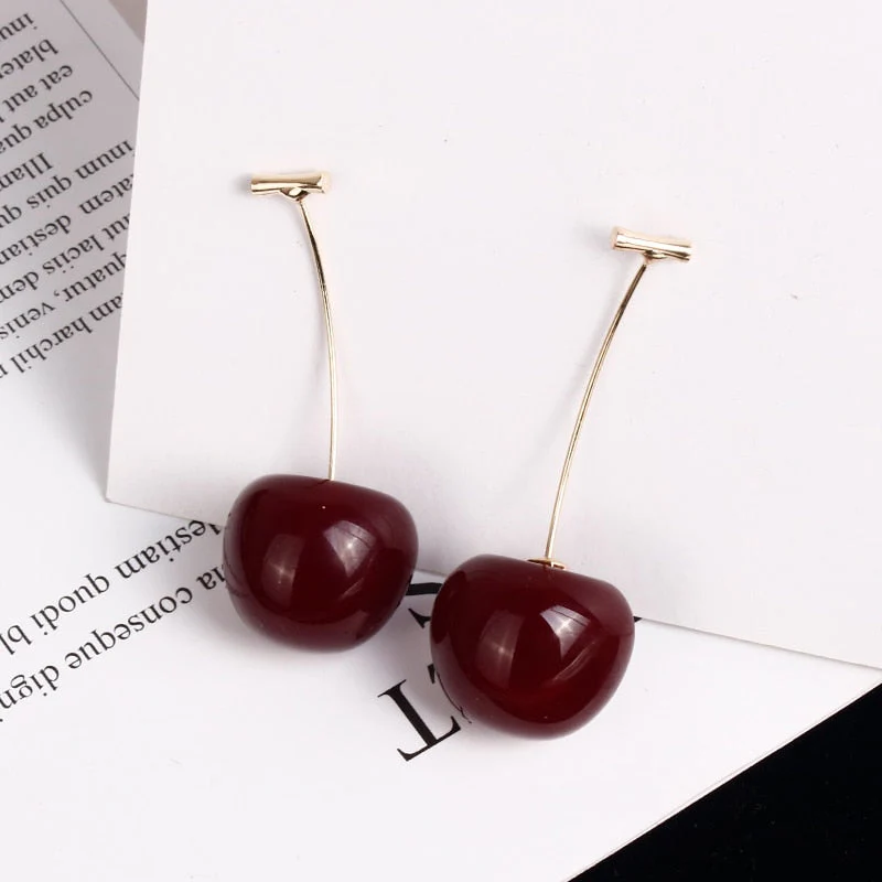 Cherry Fruit European Style Earrings - Image 9