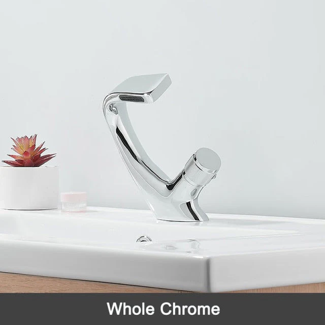 Creative Chrome Waterfall Elegant Faucet - Image 14