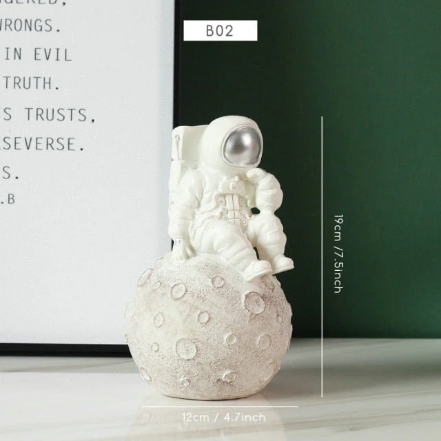 Creative Nordic Astronaut Moon Storage Organizer - Image 12