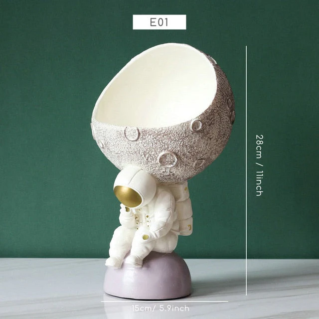 Creative Nordic Astronaut Moon Storage Organizer - Image 5