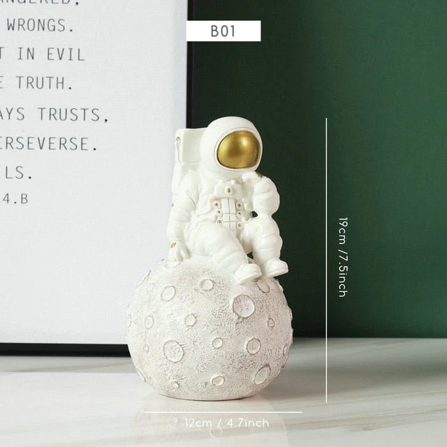 Creative Nordic Astronaut Moon Storage Organizer - Image 7