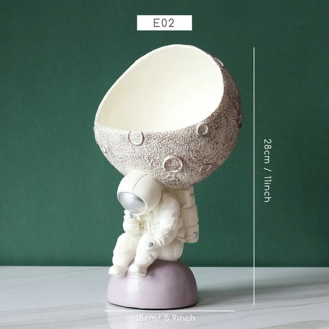 Creative Nordic Astronaut Moon Storage Organizer - Image 9