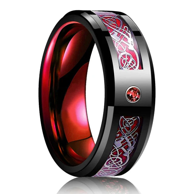 Dragon Tungsten Stainless Steel Ring - Image 5