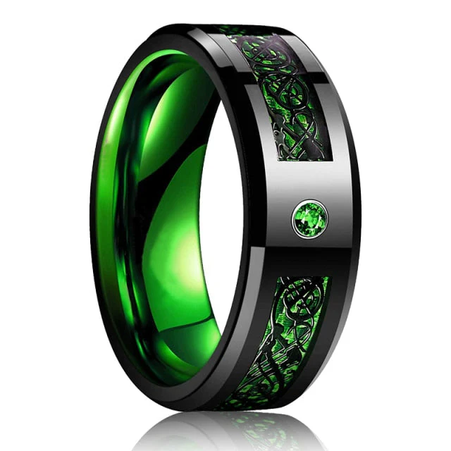 Dragon Tungsten Stainless Steel Ring - Image 7