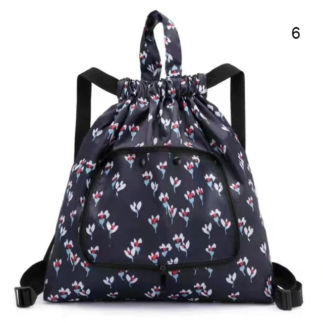 Foldable Large Capacity Flower Travel Backpack - Image 6