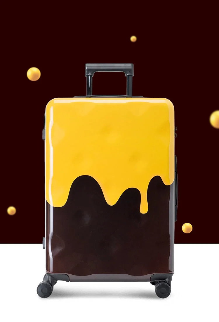 Melting Cheese Creative Travel Suitcase - Image 3