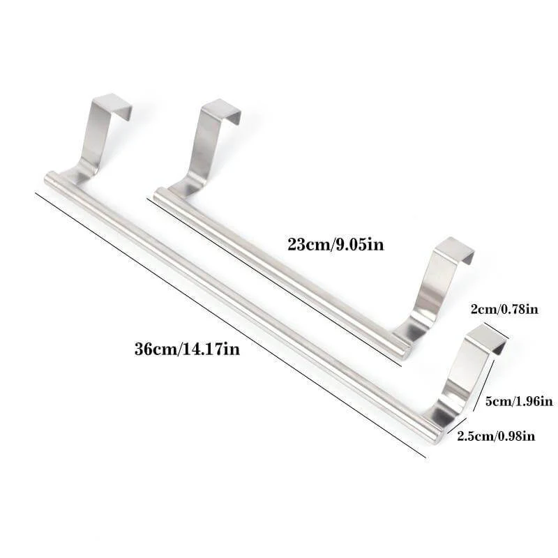 Metal Durable Stainless Steel Cabinet Towel Hanger - Image 6