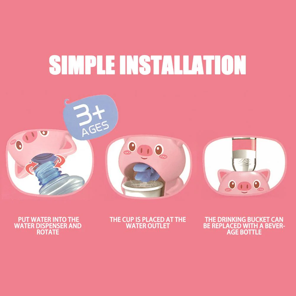 Mini Kids Cartoon Water Dispenser Toy - Image 4