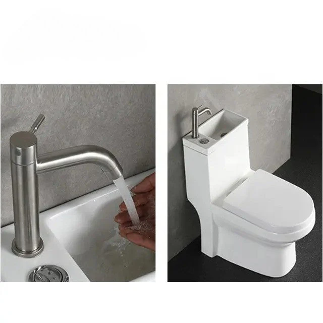 Modern Japanese Toilet Top with Sink on Top - Image 4