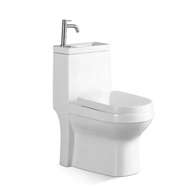 Modern Japanese Toilet Top with Sink on Top - Image 5