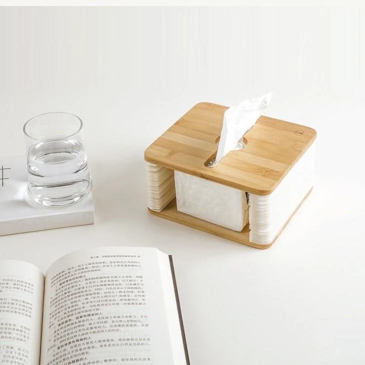 Nordic Bamboo Foldable Tissue Box - Image 5