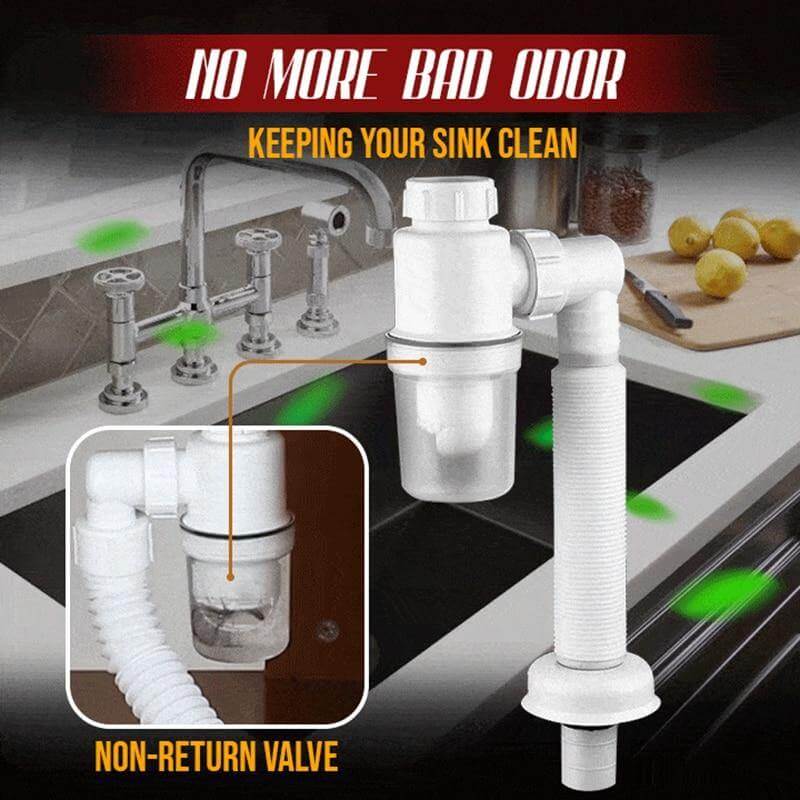 Odor-free Bathroom Kitchen Expandable Filter Pipe - Image 4