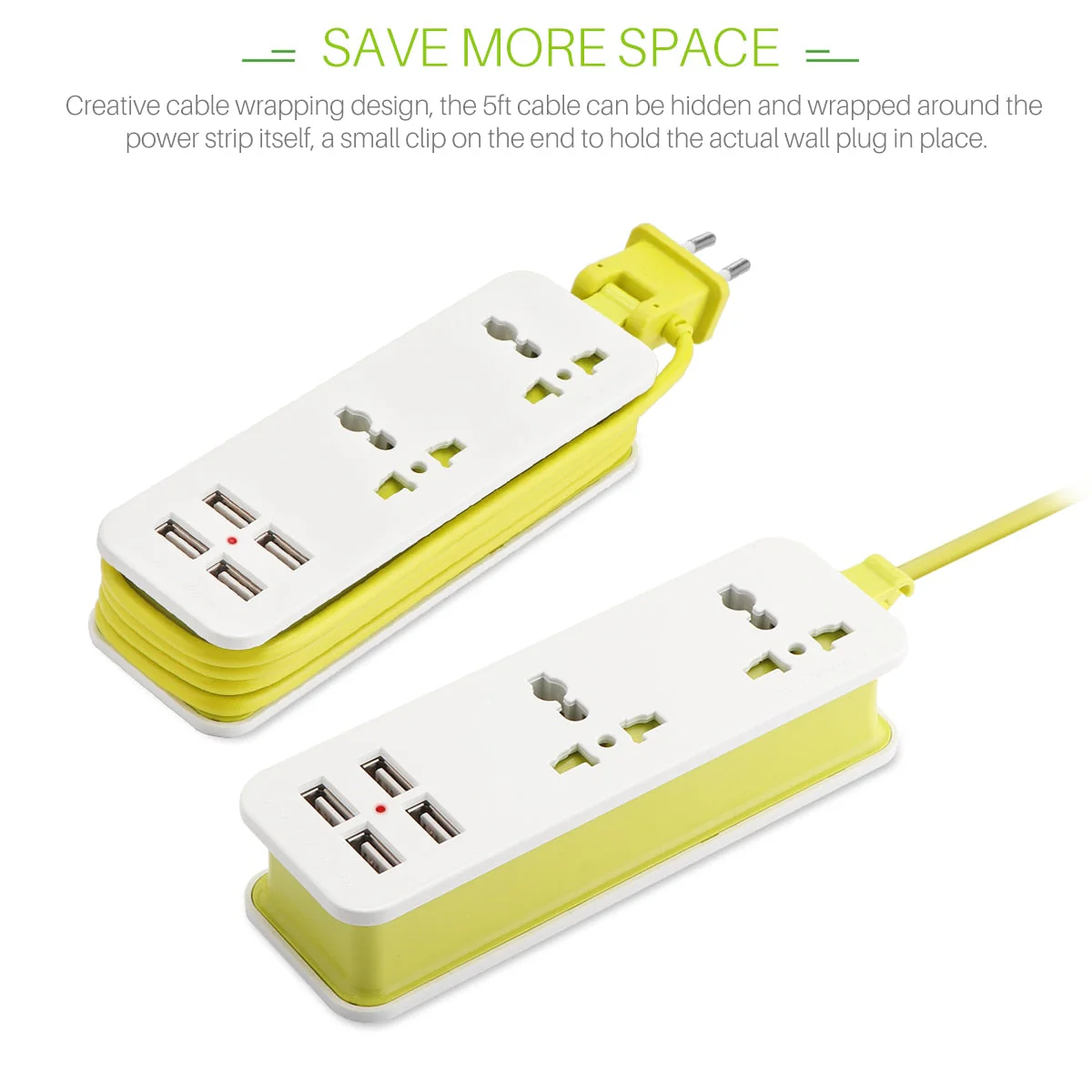 Portable Travel Surge Protector Outlet - Image 9