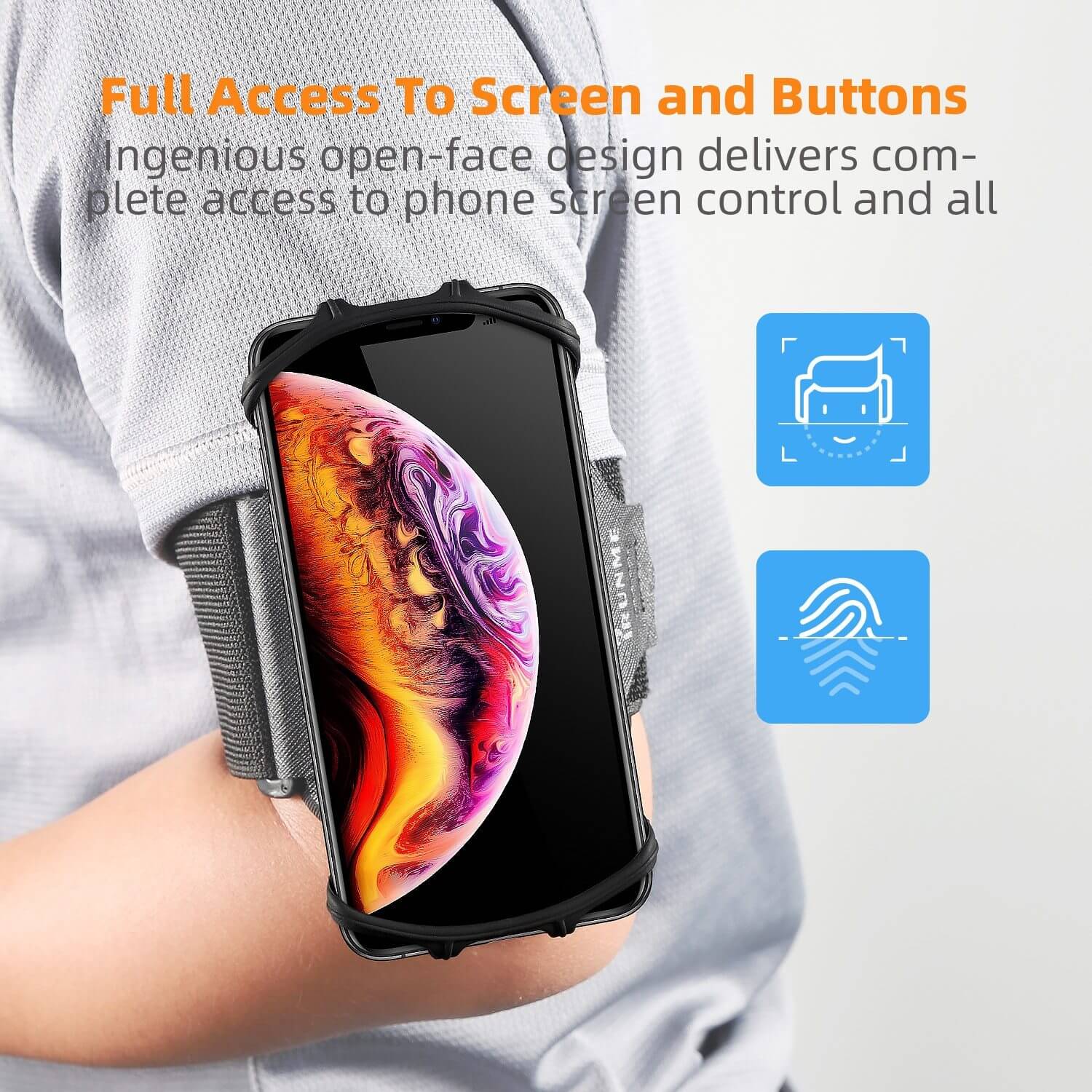Rotating Sports Phone Holder Wristband - Image 4