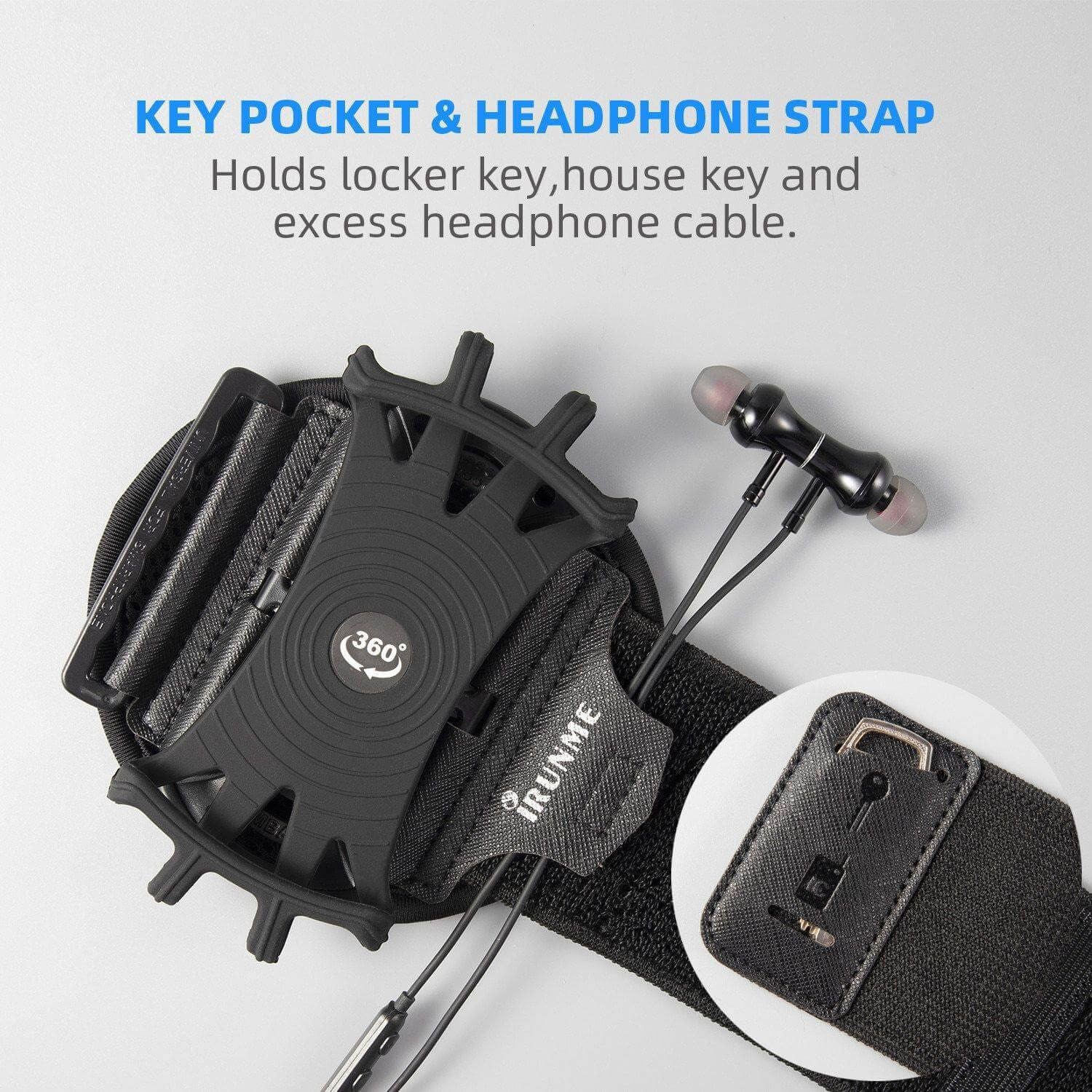 Rotating Sports Phone Holder Wristband - Image 8