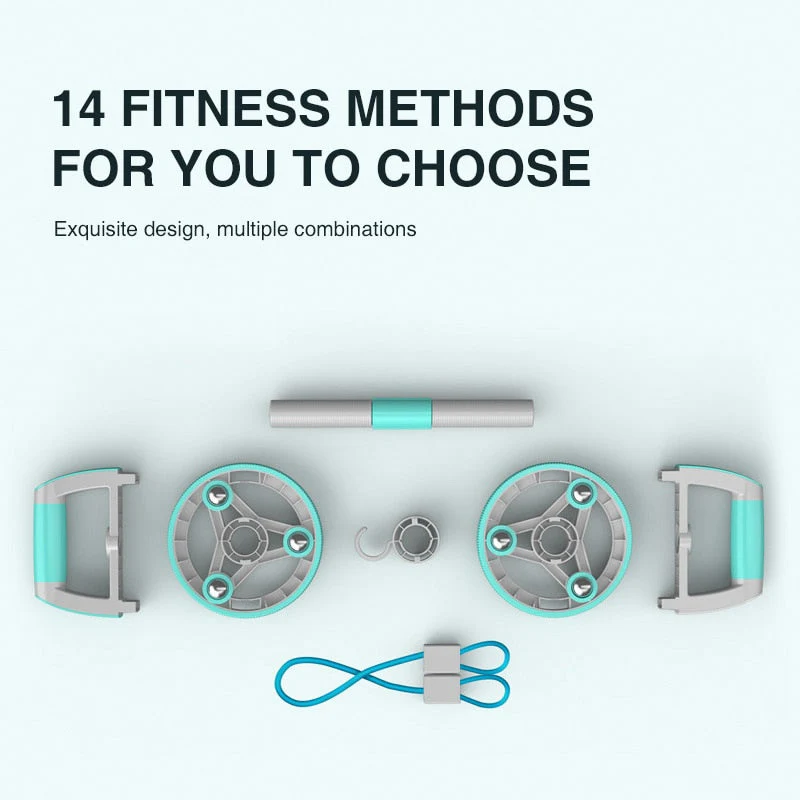 Self-Retracting Home Fitness Abdominal Wheel Roller - Image 3