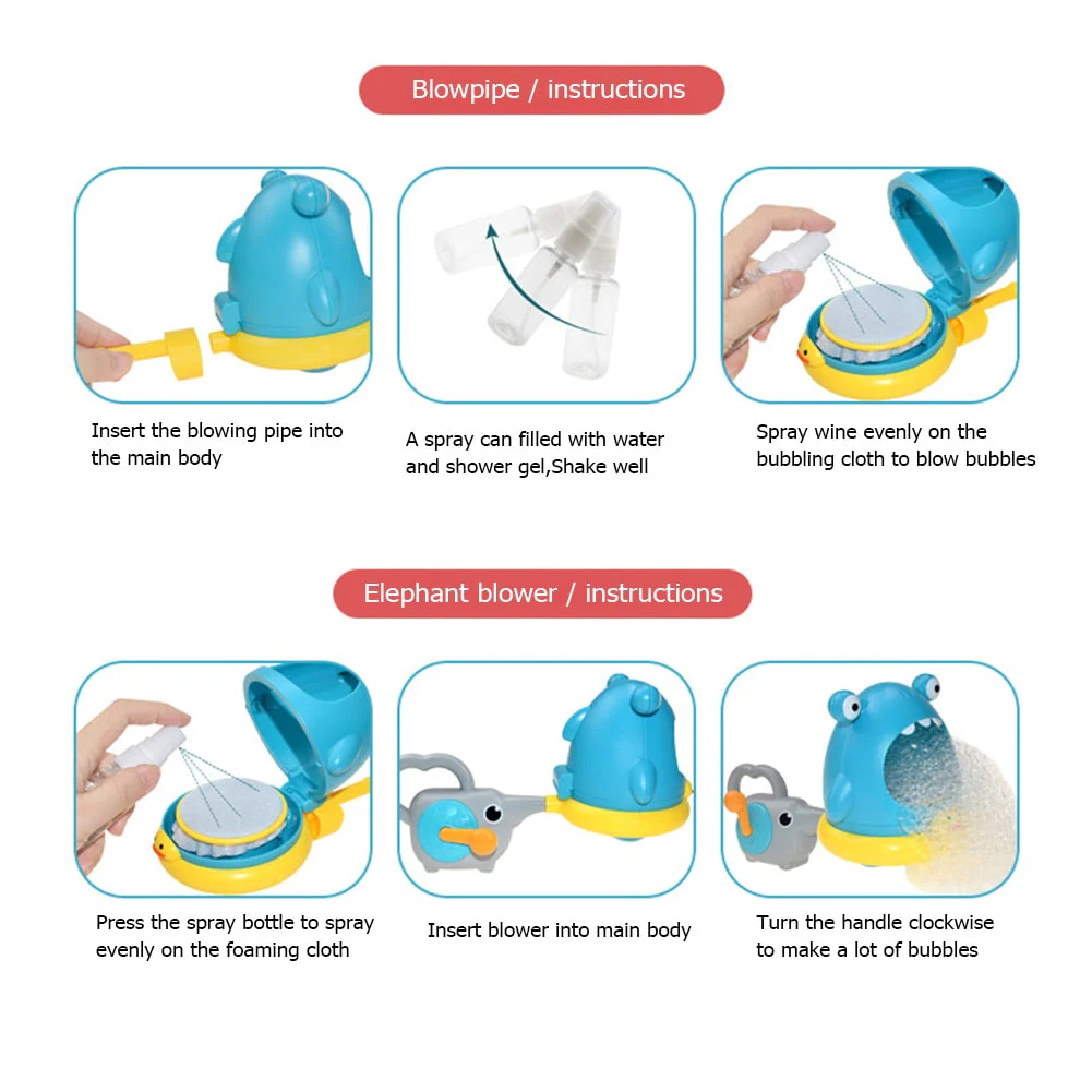 Shark Bubble Blowing Bathtub Toy - Image 6