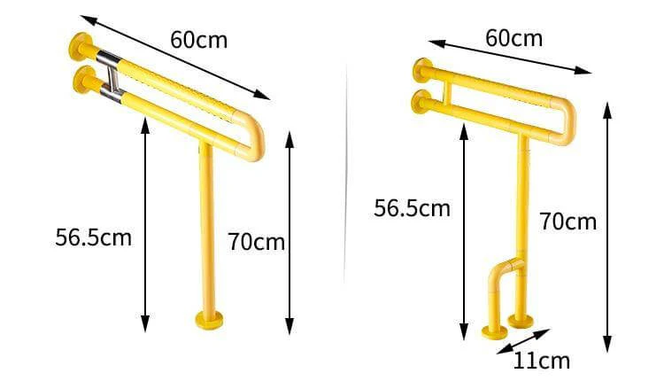 Stainless Steel Wall-Mounted Elderly Bathroom Handrail Safety Bar - Image 10