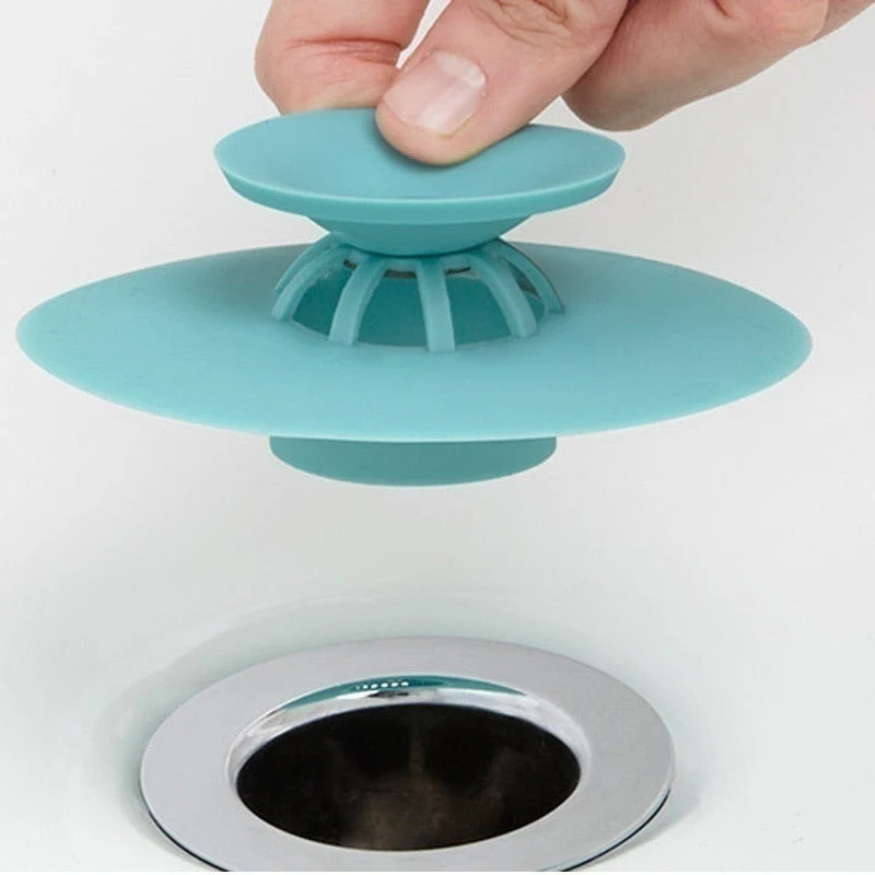 Universal Floor Silicone Push Drain Stopper - Image 6