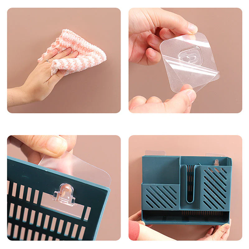 Wall-Mounted Kitchen Cutlery Drainer Storage - Image 4