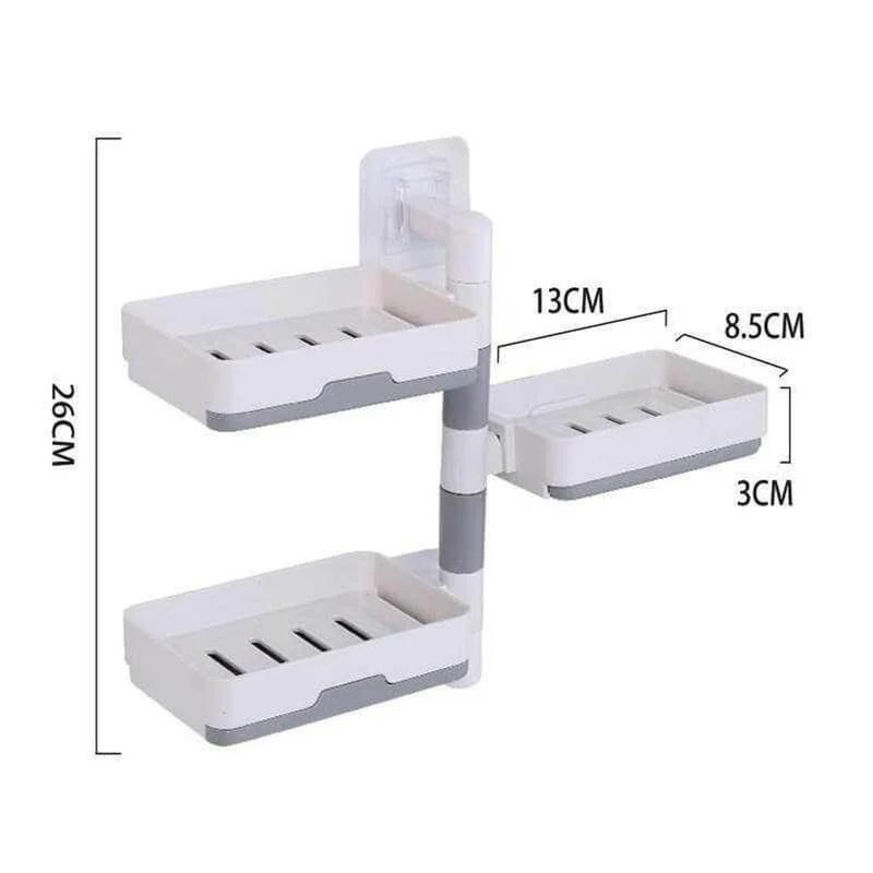Wall-Mounted Multi Layer Rotatable Soap Holder - Image 11