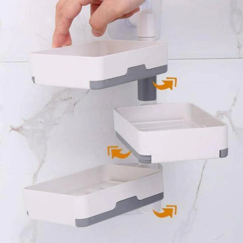 Wall-Mounted Multi Layer Rotatable Soap Holder - Image 8