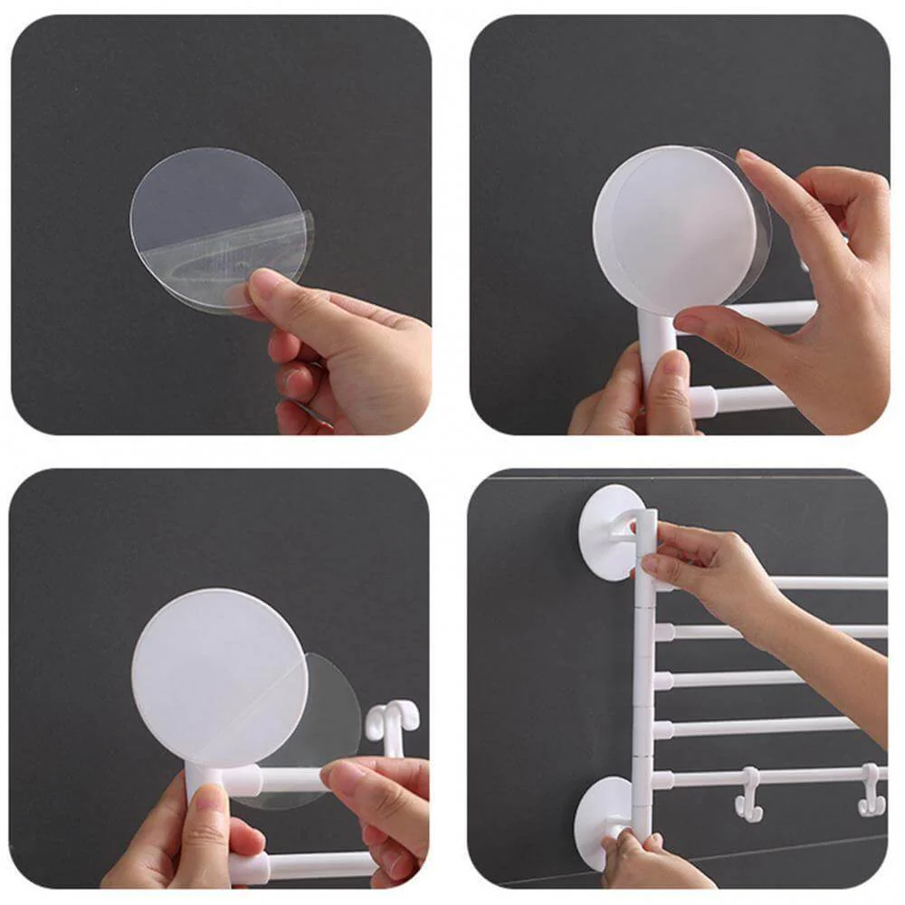 Wall-Mounted Rotating Multi-Layer Towel Rack - Image 4