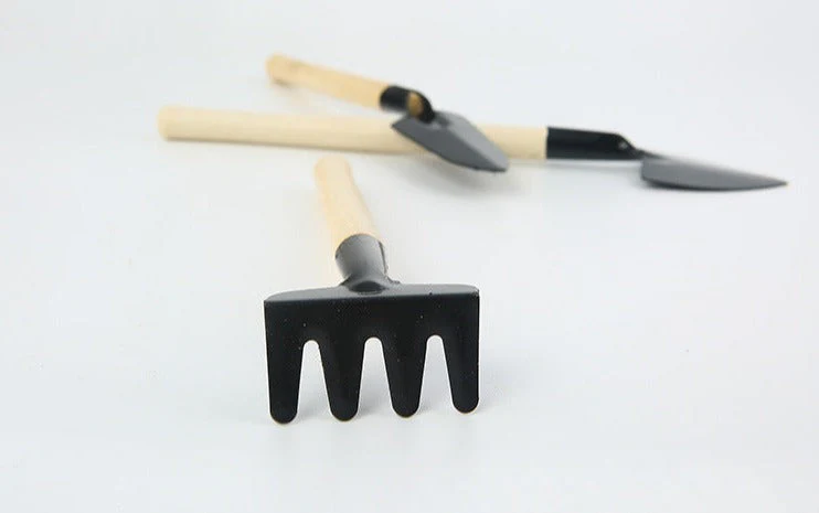Wooden Mini Balcony Gardening Tool Set - Image 4