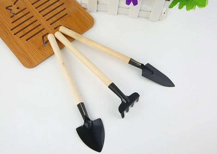 Wooden Mini Balcony Gardening Tool Set - Image 6
