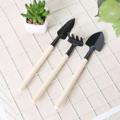 Wooden Mini Balcony Gardening Tool Set - Image 9